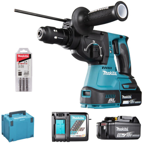 Makita DHR243RTJ TASSELLATORE 18V 5AH SDS PLUS , 3 FUNZIONI